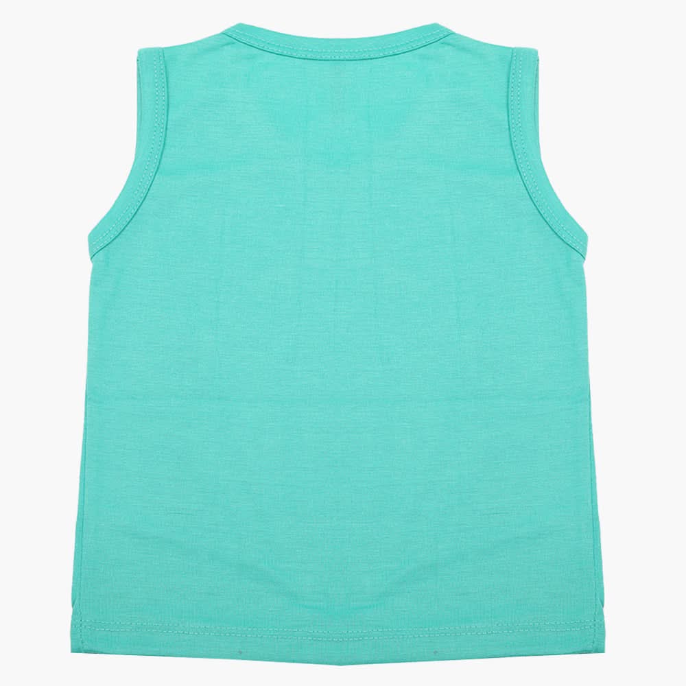 Boys Sando T-Shirt - Green, Boys T-Shirts, Chase Value, Chase Value