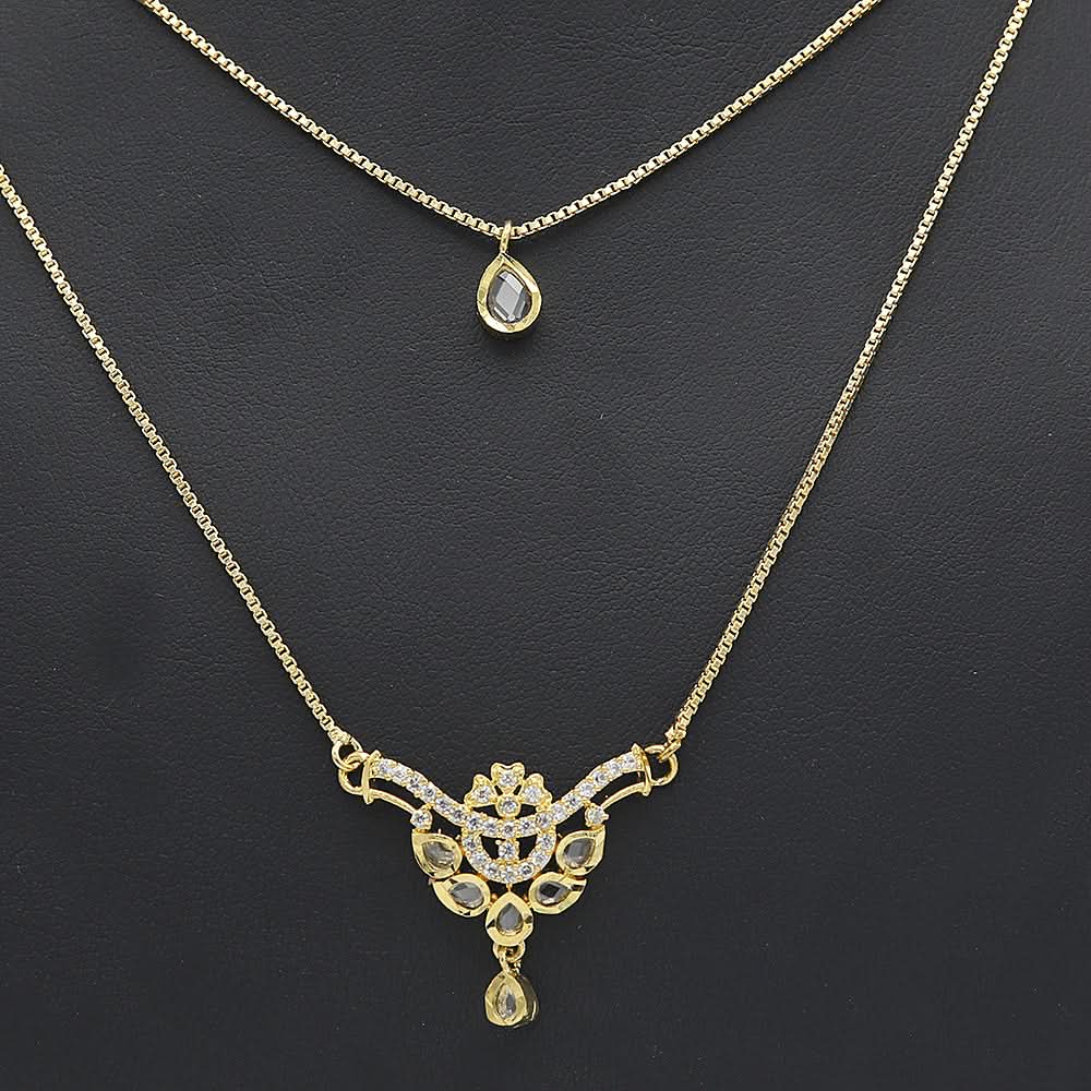 Women's American Diamond Jewelry Set - Golden, Women, Jewellery Set, Chase Value, Chase Value