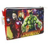 Pencil Pouch Two Zipper - Red, Kids, Pencil Boxes And Stationery Sets, Chase Value, Chase Value