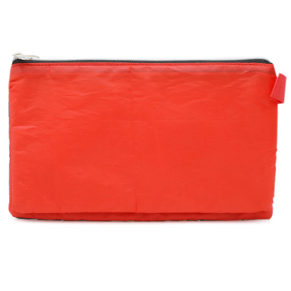 Pencil Pouch Two Zipper - Red, Kids, Pencil Boxes And Stationery Sets, Chase Value, Chase Value