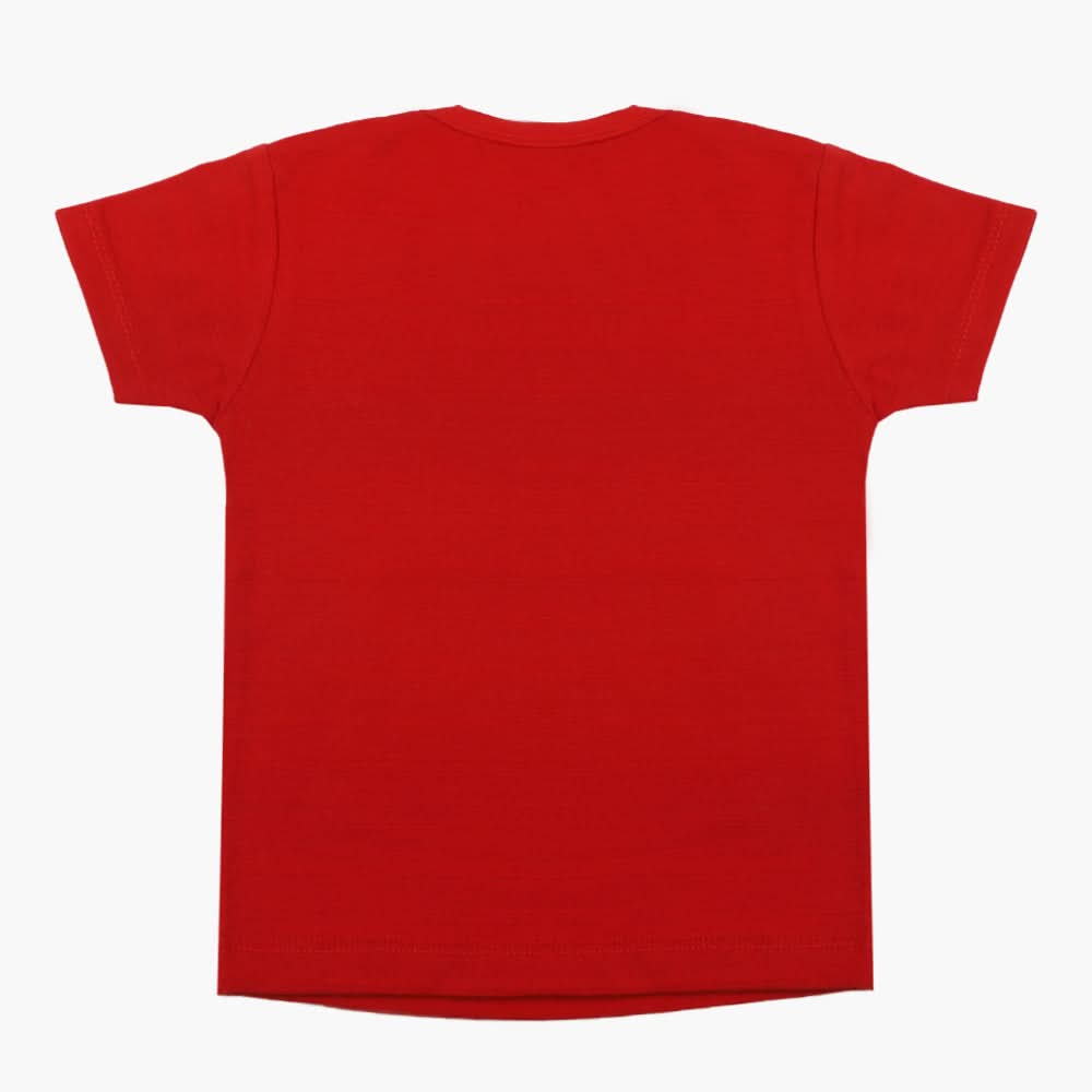 Boys Half Sleeves T-Shirt - Red, Boys T-Shirts, Chase Value, Chase Value