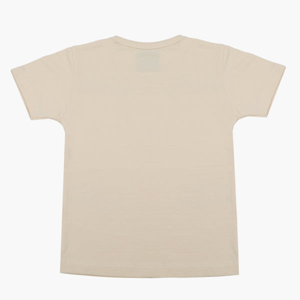 Boys Half Sleeves T-Shirt - Fawn, Boys T-Shirts, Chase Value, Chase Value