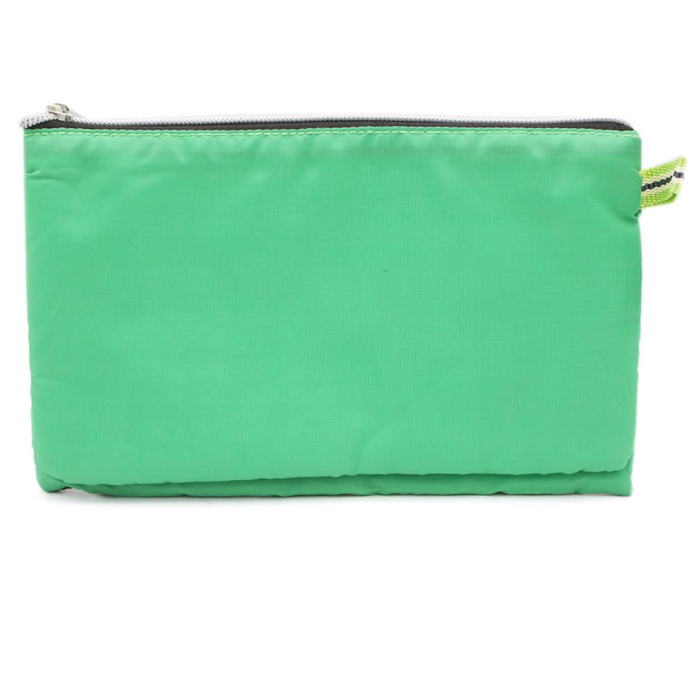 Pencil Pouch Two Zipper - Green, Kids, Pencil Boxes And Stationery Sets, Chase Value, Chase Value