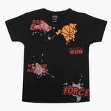 Boys Half Sleeves T-Shirt - Black, Boys T-Shirts, Chase Value, Chase Value