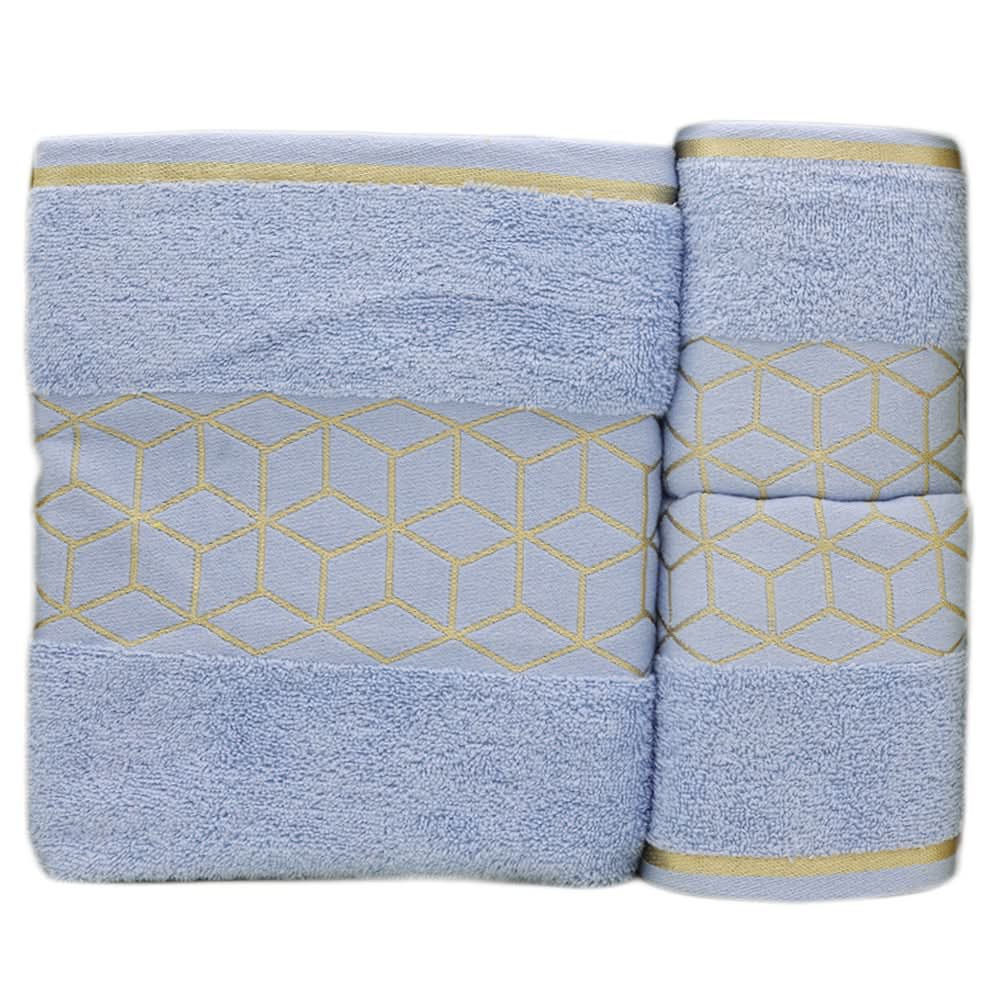 Towel Set 3 Pcs C.T - Blue, Home & Lifestyle, Bath Towels, Chase Value, Chase Value
