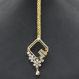 Women's American Diamond Head Tikka - Golden, Women, Hair And Head Jewellery, Chase Value, Chase Value