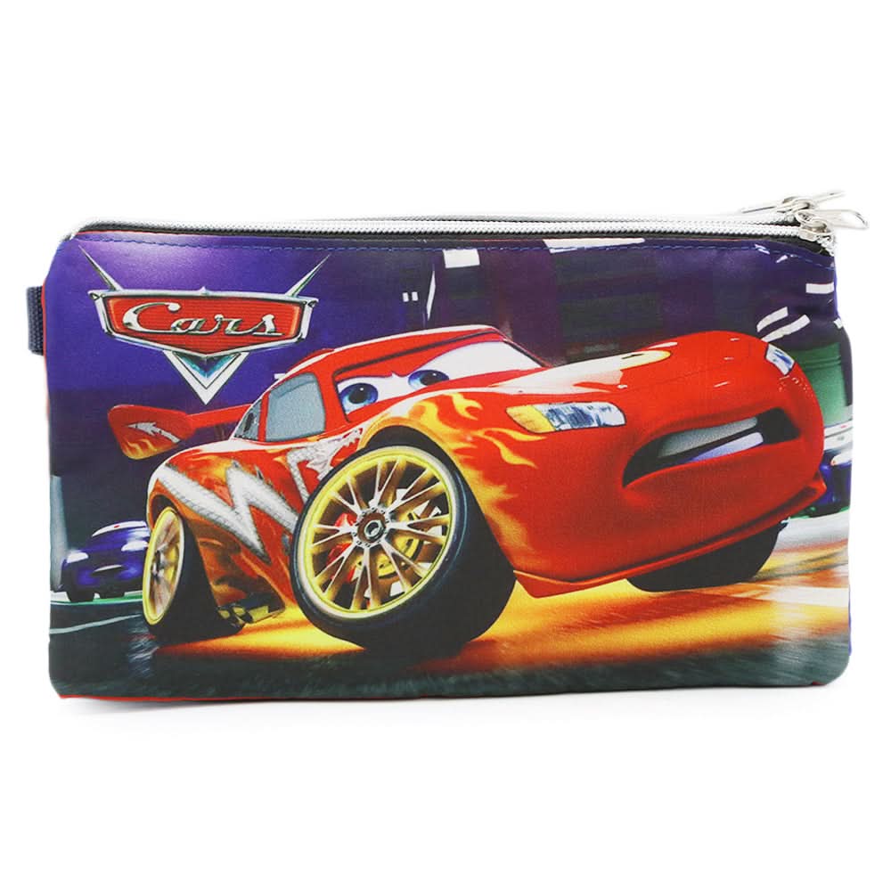 Pencil Pouch Three Zipper - Blue, Pencil Boxes & Stationery Sets, Chase Value, Chase Value