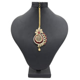 Women's American Diamond Head Tikka - Red, Women, Hair And Head Jewellery, Chase Value, Chase Value