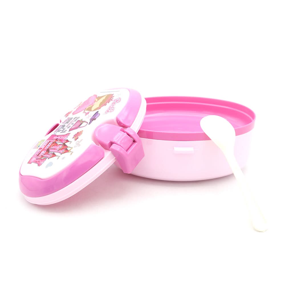 Hunter Lunch Box With Spoon - Light Pink, Kids, Tiffin Boxes And Bottles, Chase Value, Chase Value