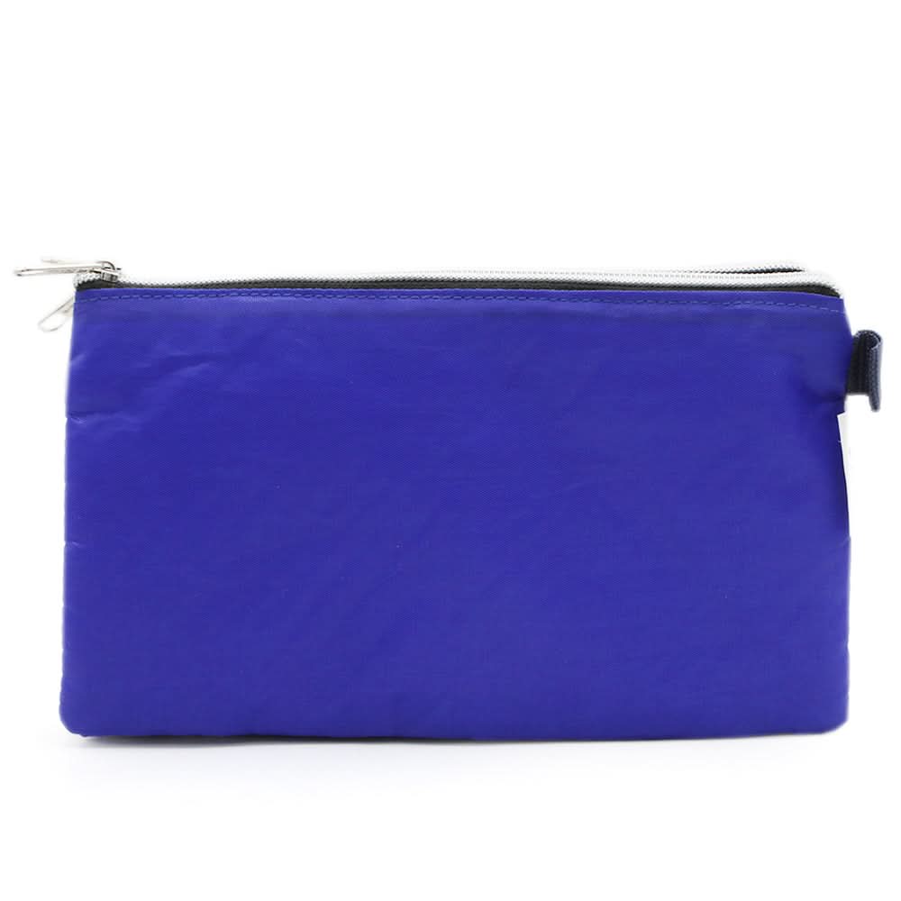 Pencil Pouch Three Zipper - Blue, Pencil Boxes & Stationery Sets, Chase Value, Chase Value