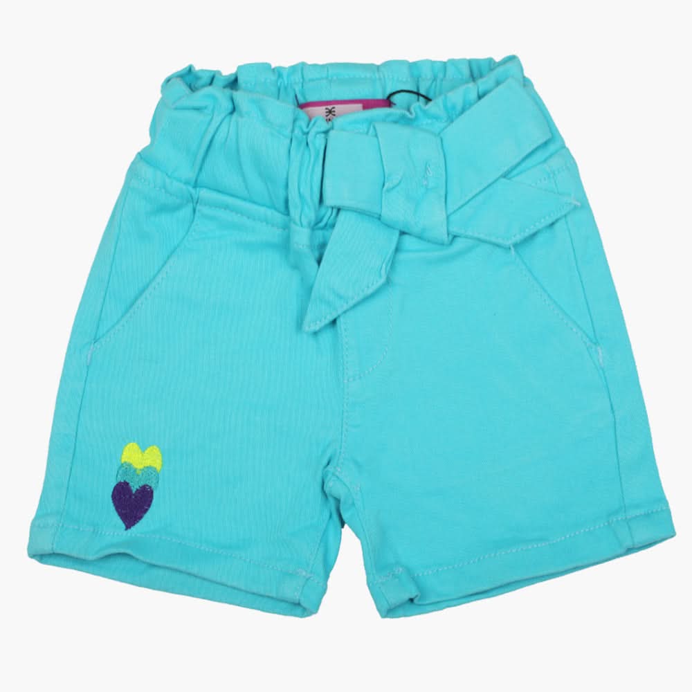 Girls Cotton Short - Sky Blue, Boys Shorts, Chase Value, Chase Value