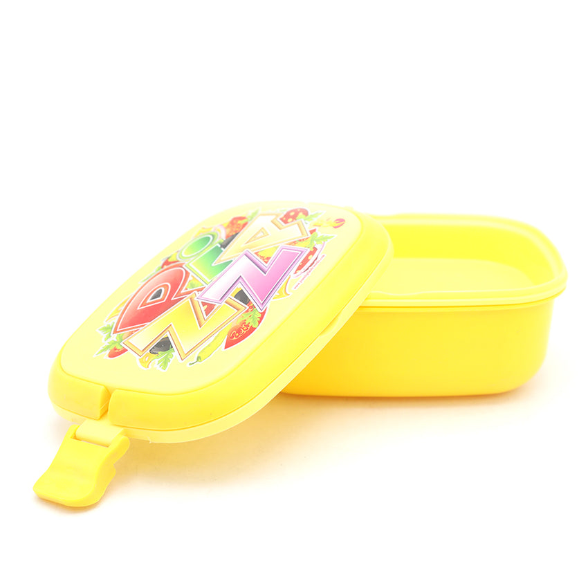 Smart Lunch Box With Spoon - Yellow, Kids, Tiffin Boxes And Bottles, Chase Value, Chase Value