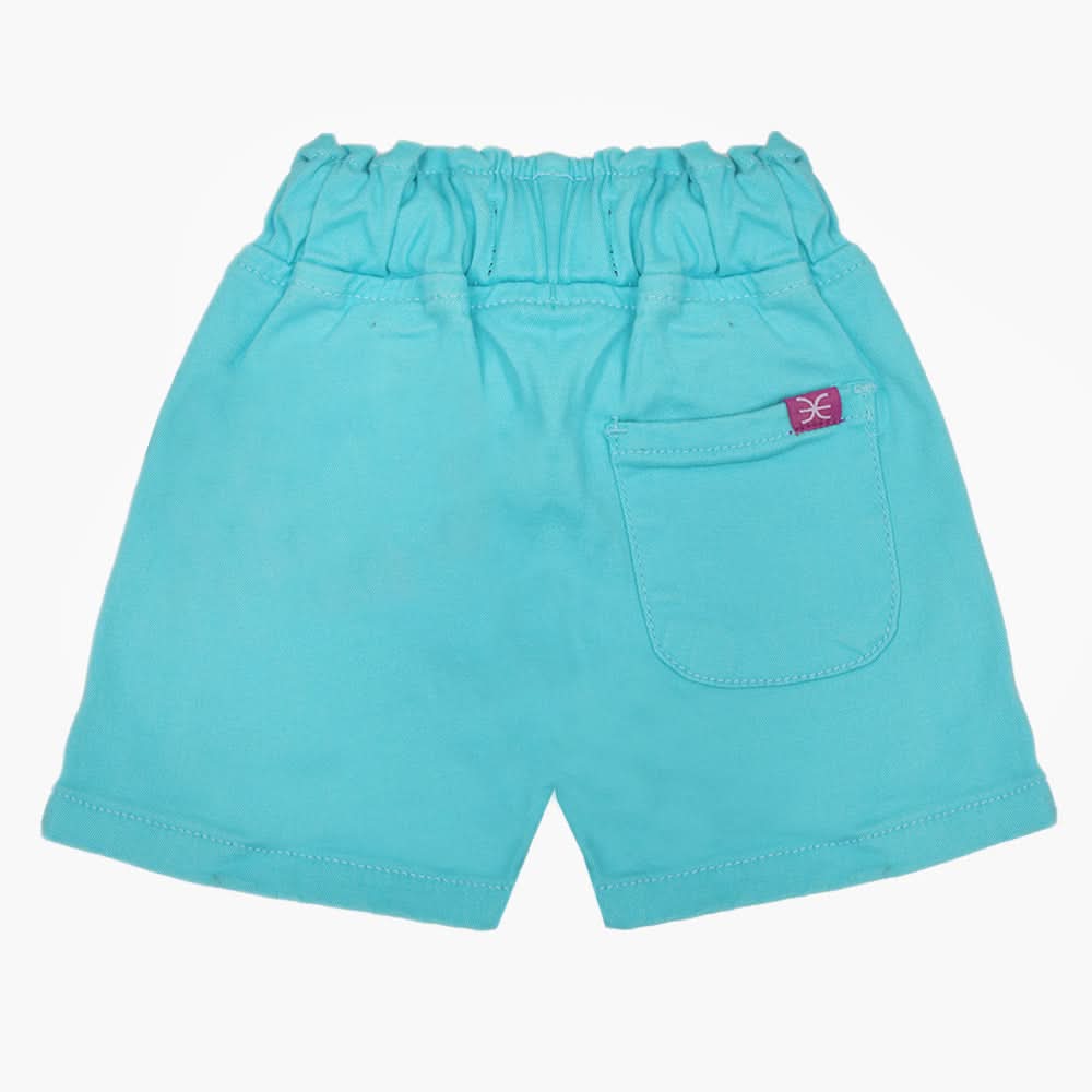Girls Cotton Short - Sky Blue, Boys Shorts, Chase Value, Chase Value
