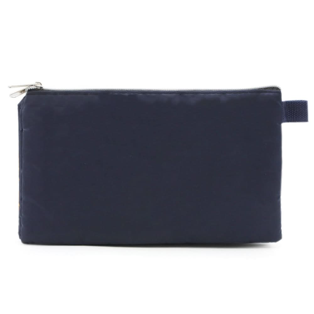 Pencil Pouch Three Zipper - Navy Blue, Pencil Boxes & Stationery Sets, Chase Value, Chase Value