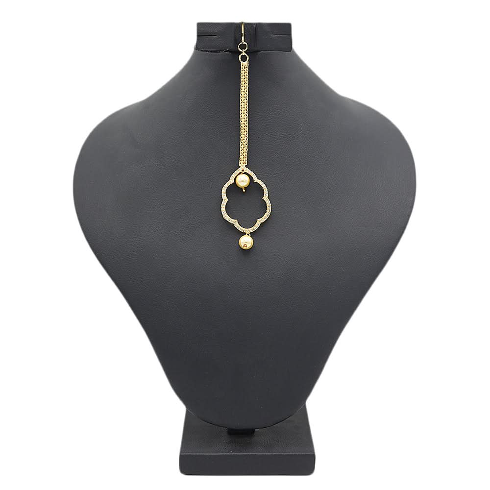Women's American Diamond Head Tikka - Golden, Women, Hair And Head Jewellery, Chase Value, Chase Value