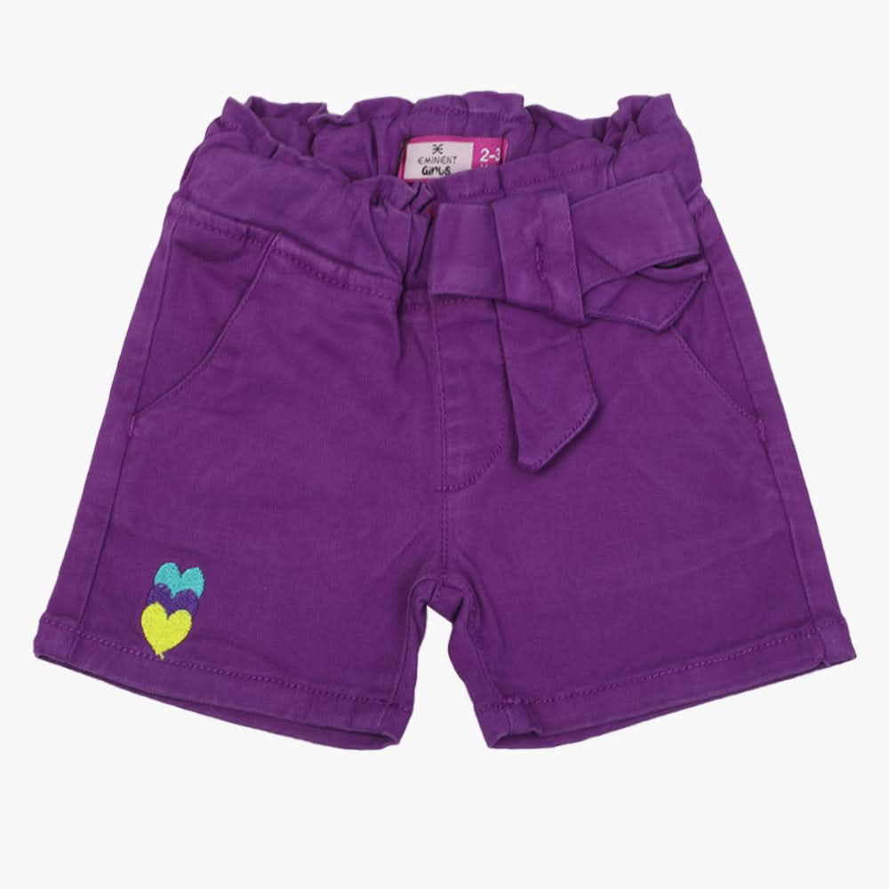Girls Cotton Short - Purple, Boys Shorts, Chase Value, Chase Value