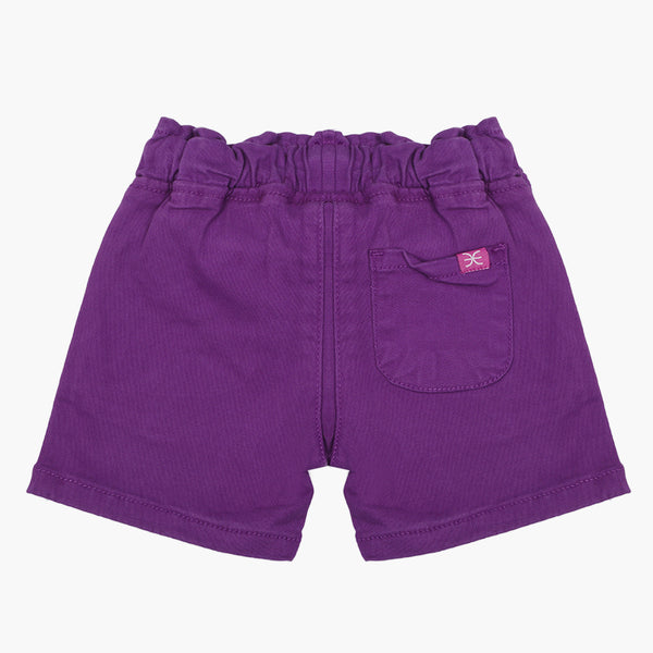 Girls Cotton Short - Purple, Boys Shorts, Chase Value, Chase Value