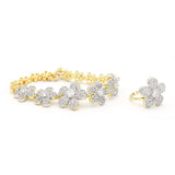 Women's American Diamond Bridal Set - Golden & Silver, Women, Jewellery Set, Chase Value, Chase Value