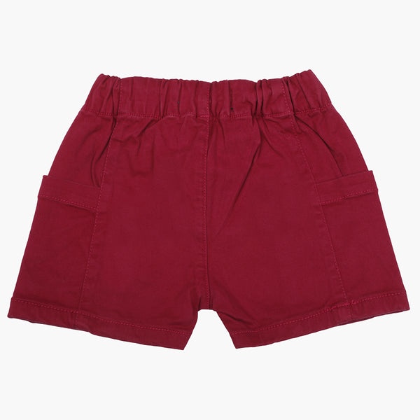 Boys Cotton Shorts - Maroon, Boys Shorts, Chase Value, Chase Value