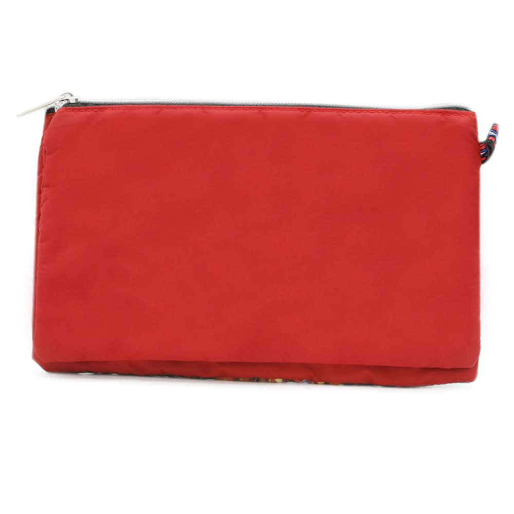 Pencil Pouch Two Zipper - Maroon, Pencil Boxes & Stationery Sets, Chase Value, Chase Value