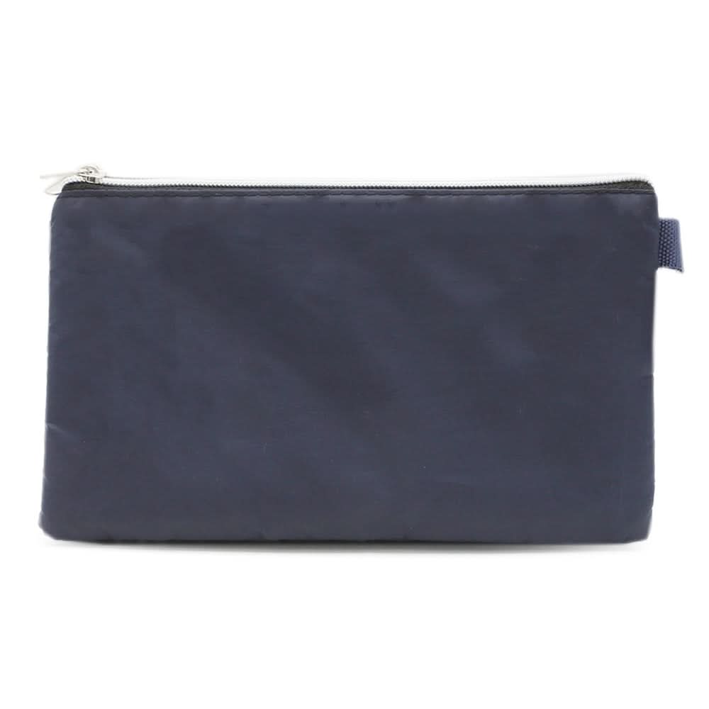 Pencil Pouch Three Zipper - Navy Blue, Pencil Boxes & Stationery Sets, Chase Value, Chase Value