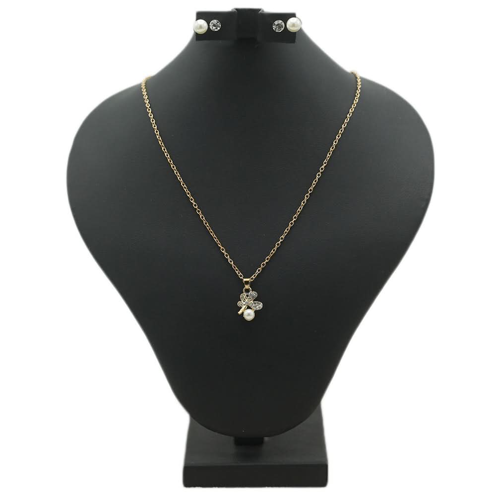 Women's Locket Set With Two Rings - Golden, Women, Chains & Lockets, Chase Value, Chase Value