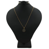 Women's Locket Set With Two Rings - Golden, Women, Chains & Lockets, Chase Value, Chase Value
