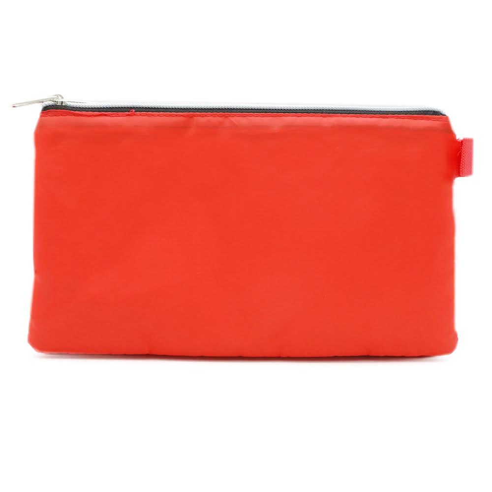Pencil Pouch Three Zipper - Red, Pencil Boxes & Stationery Sets, Chase Value, Chase Value