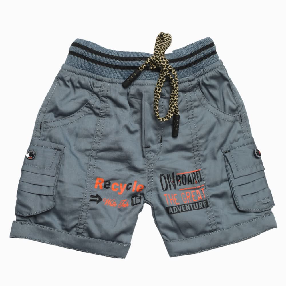 Newborn Boys Bermuda - Steel Blue, Newborn Boys Shorts & Pants, Chase Value, Chase Value