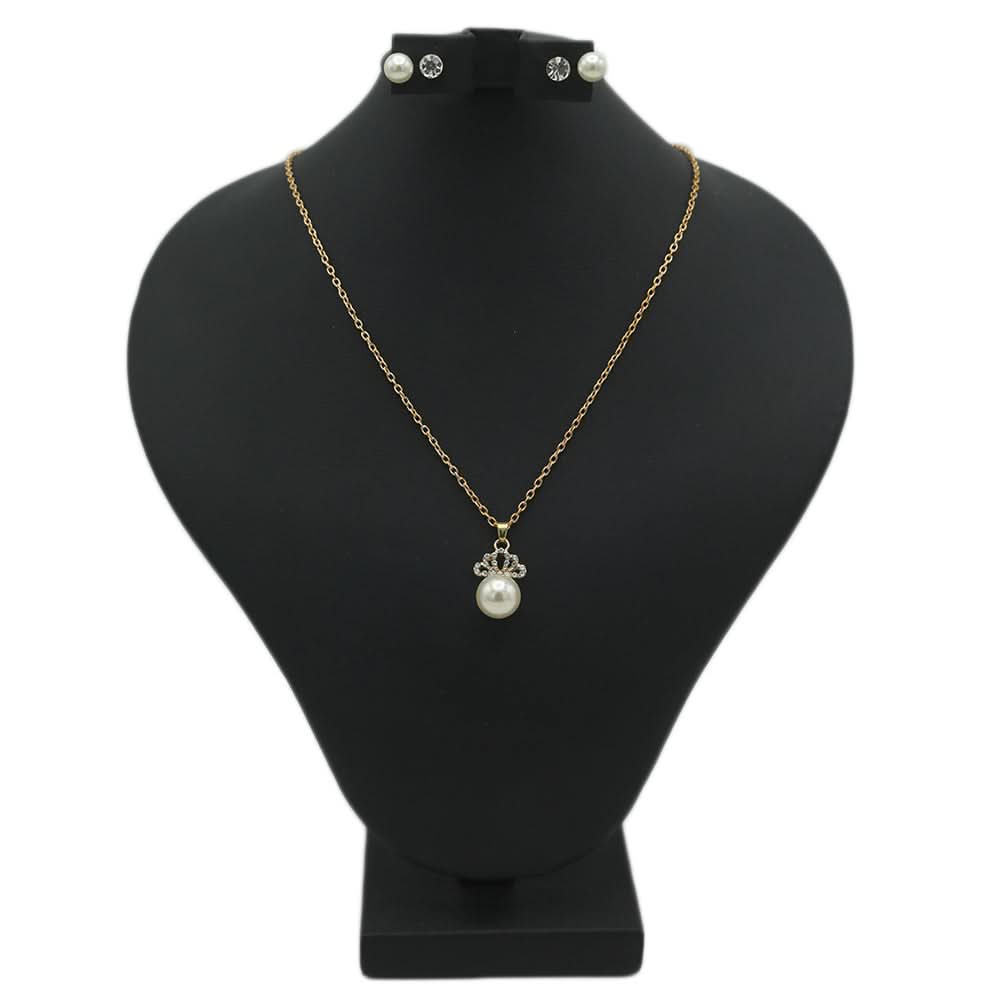 Women's Locket Set With Two Rings - Golden, Women, Chains & Lockets, Chase Value, Chase Value