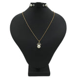 Women's Locket Set With Two Rings - Golden, Women, Chains & Lockets, Chase Value, Chase Value