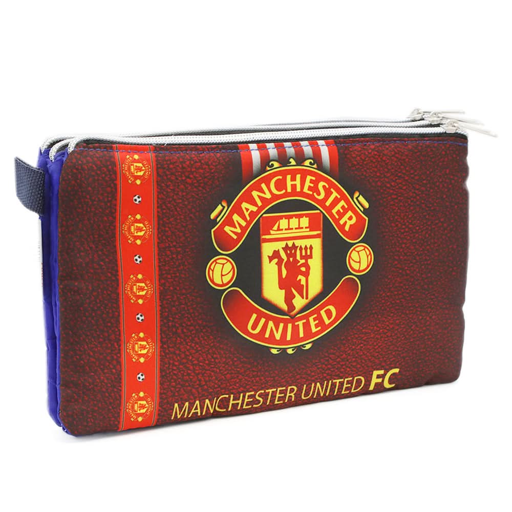 Pencil Pouch Three Zipper - Blue, Pencil Boxes & Stationery Sets, Chase Value, Chase Value