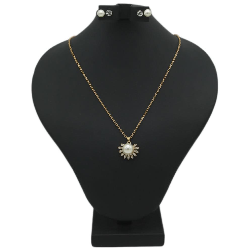 Women's Locket Set With Two Rings - Golden, Women, Chains & Lockets, Chase Value, Chase Value