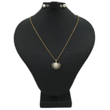 Women's Locket Set With Two Rings - Golden, Women, Chains & Lockets, Chase Value, Chase Value