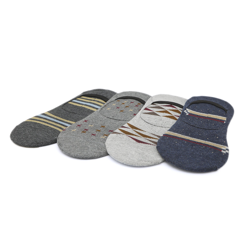 Men's 4Pcs Loafer Socks - F, Men, Mens Socks, Chase Value, Chase Value