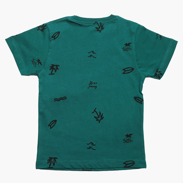 Eminent Boys Half Sleeves T-Shirt - Dark Green, Boys T-Shirts, Eminent, Chase Value