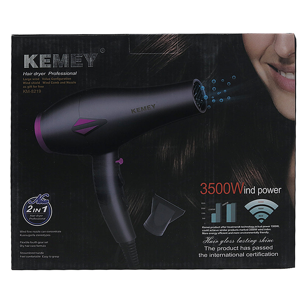 Hair Dryer Kemei KM-8219, Hair Dryer, Kemei, Chase Value