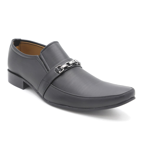 Men's Formal Shoes U-6114 - Black, Men, Formal Shoes, Chase Value, Chase Value
