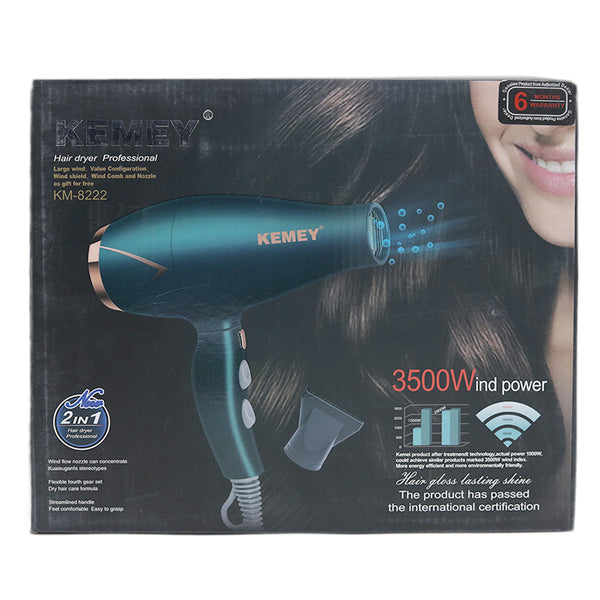 Hair Dryer Kemei - KM-8222, Home & Lifestyle, Hair Dryer, Kemei, Chase Value