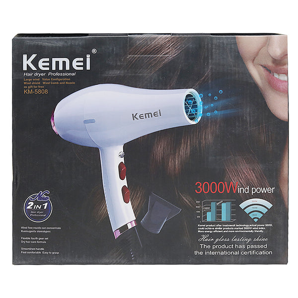 Hair Dryer Kemei - KM-5808, Home & Lifestyle, Hair Dryer, Kemei, Chase Value