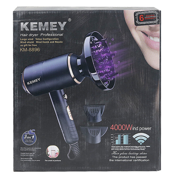 Hair Dryer Kemei - KM-8896, Home & Lifestyle, Hair Dryer, Kemei, Chase Value