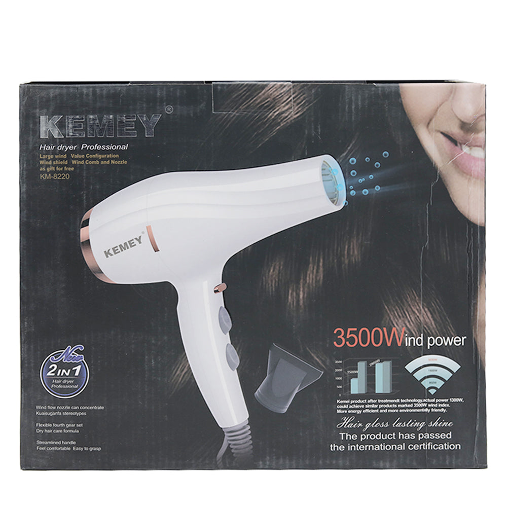Hair Dryer Kemei - KM-8220, Home & Lifestyle, Hair Dryer, Kemei, Chase Value