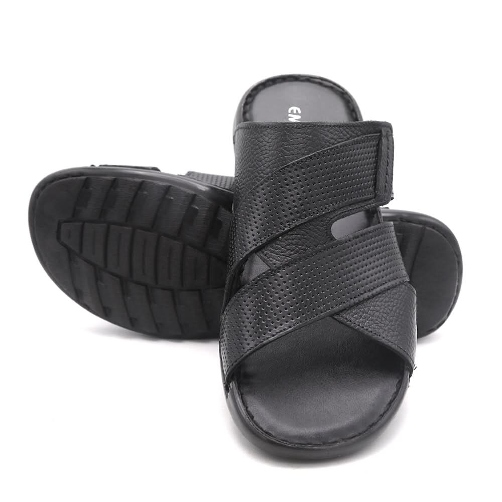 Men's Slipper 4027 - Black, Men, Slippers, Chase Value, Chase Value