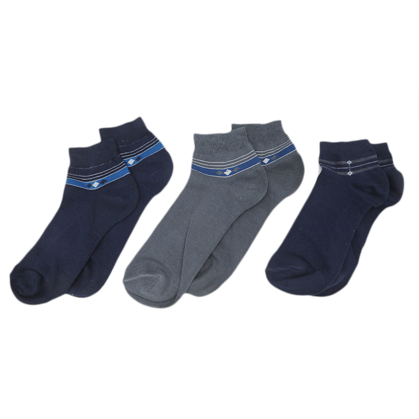Ankle Socks 3Pcs, Men, Mens Socks, Chase Value, Chase Value
