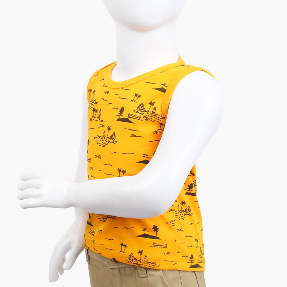 Boys Half Sleeves T-Shirt - Yellow, Boys T-Shirts, Chase Value, Chase Value