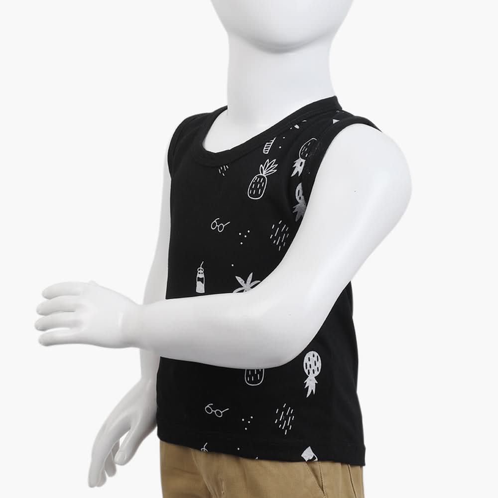 Boys Half Sleeves T-Shirt - Black, Boys T-Shirts, Chase Value, Chase Value