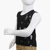 Boys Half Sleeves T-Shirt - Black, Boys T-Shirts, Chase Value, Chase Value