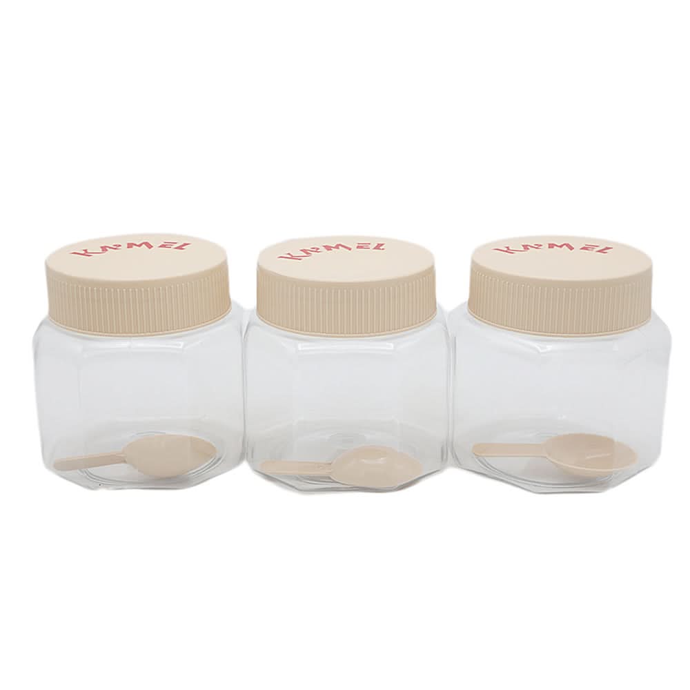 Storage Jar 3 Pcs - Fawn, Home & Lifestyle, Storage Boxes, Chase Value, Chase Value