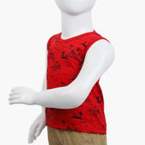 Boys Half Sleeves T-Shirt - Red, Boys T-Shirts, Chase Value, Chase Value