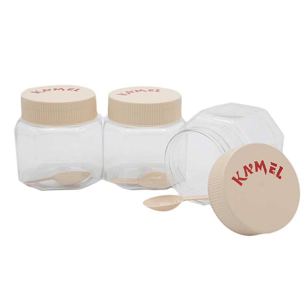Storage Jar 3 Pcs - Fawn, Home & Lifestyle, Storage Boxes, Chase Value, Chase Value